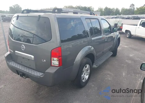 2006 Nissan Pathfinder Le z USA, uszkodzony, nr VIN 5N1AR18U46C678275